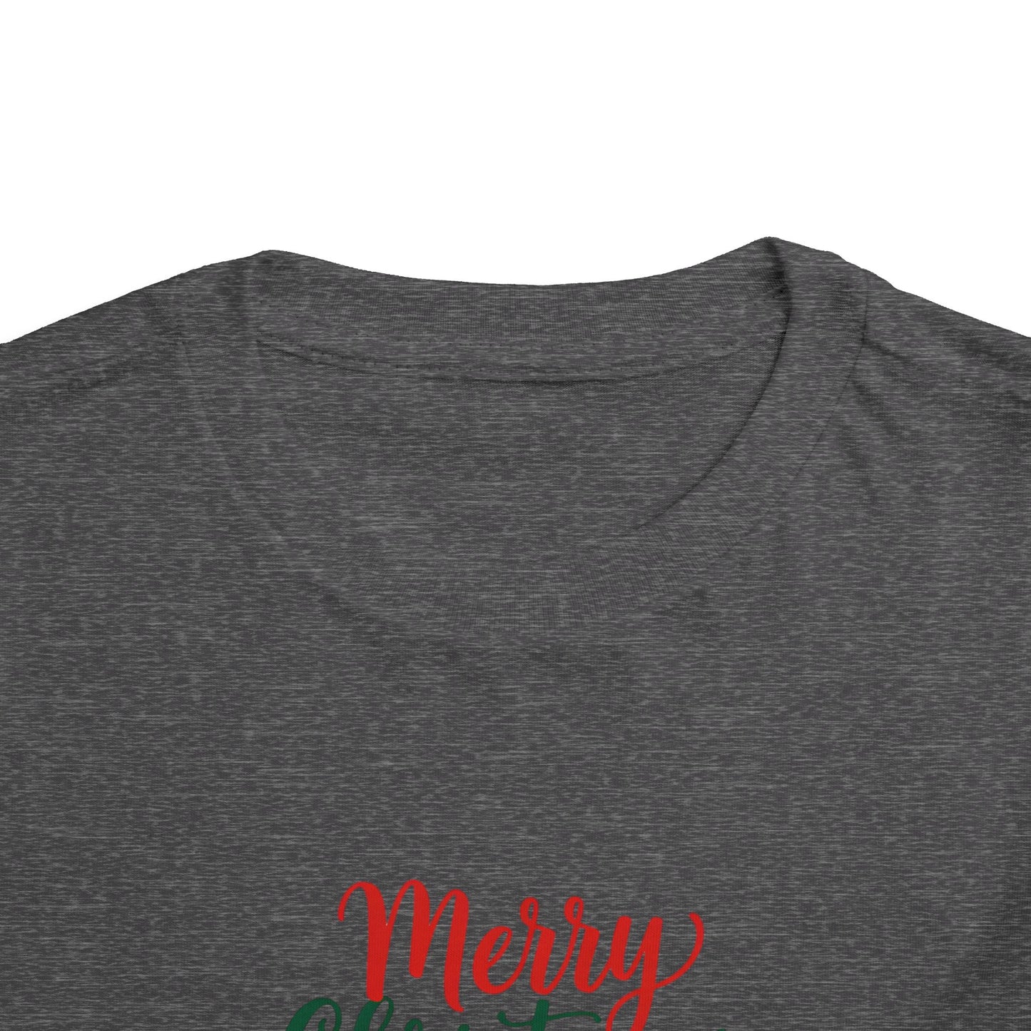 Toddler Christmas Tee — Dabbing Gingerbread with "Merry Christmas"
