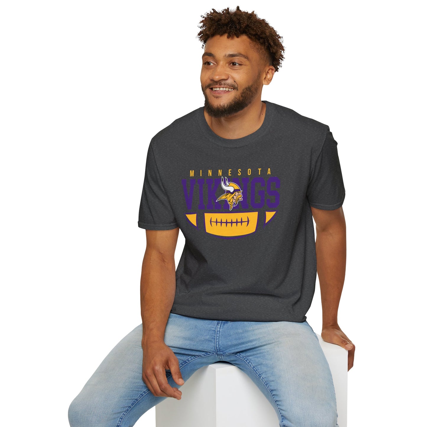 Minnesota Vikings Unisex T-Shirt - Softstyle Tee for Fans, Game Day Outfit, Unique Gift, Sports Apparel, Team Merchandise