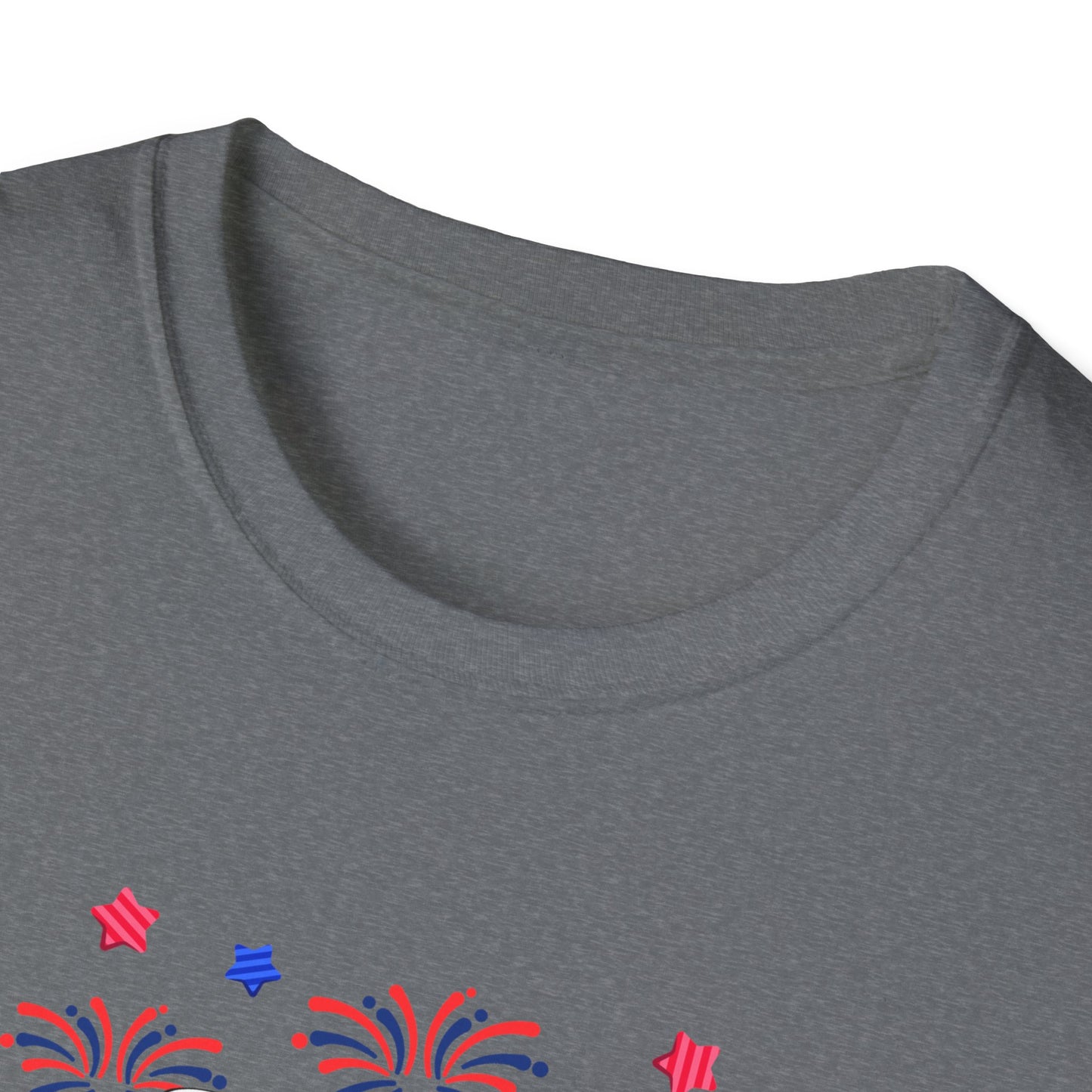 Festive Graphic T-Shirt, Independence Day Shirt, Casual Summer Style, Unisex Tee, Holiday Celebration Wear, Fireworks Design