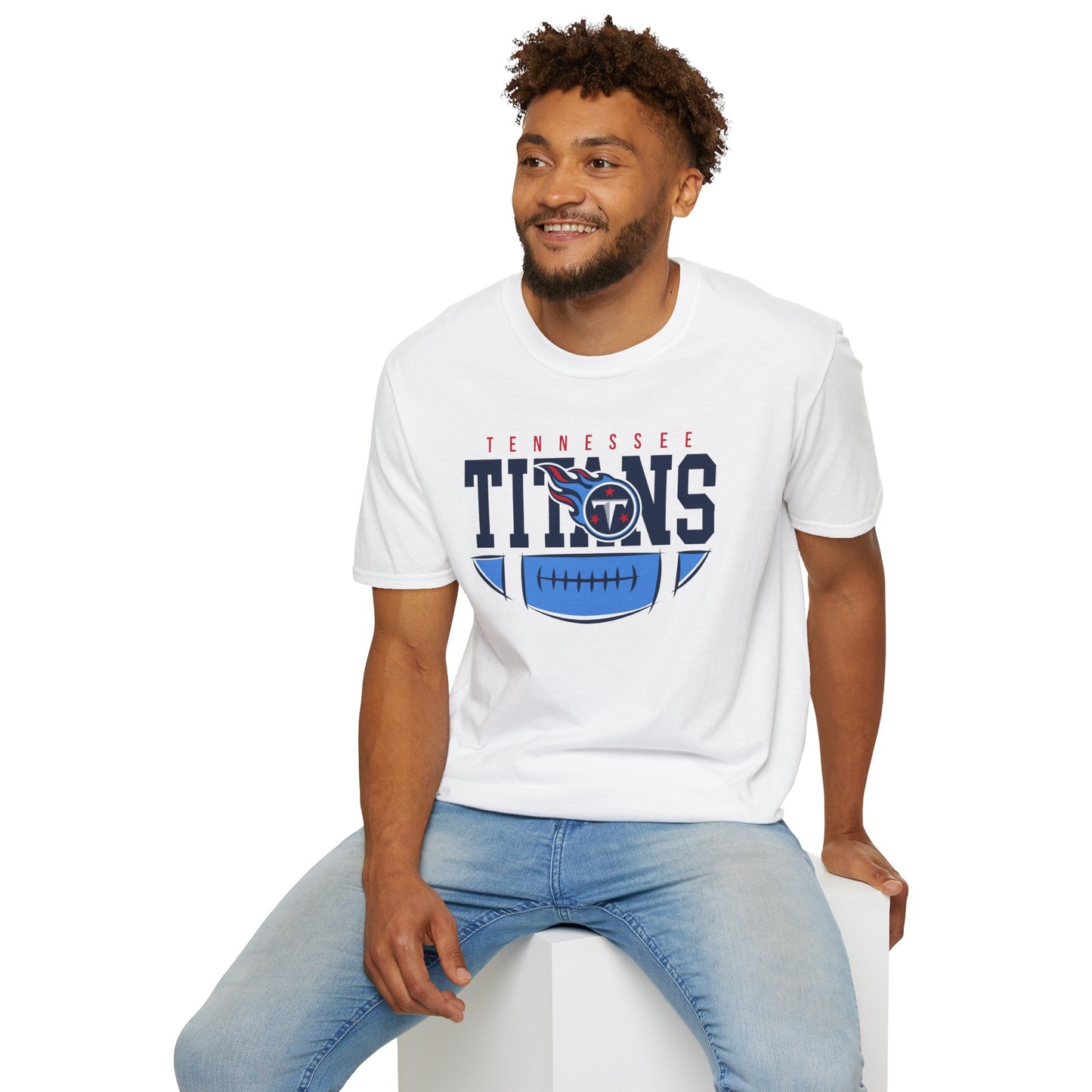 T-Shirt with Tennessee Titans Graphic, Perfect for Game Day, Sports Fans, Casual Wear, Gift for Him or Her, Unisex Apparel