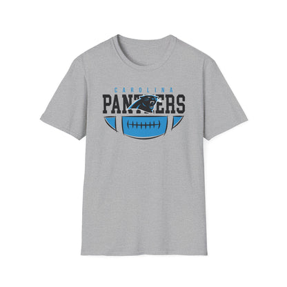 Panthers Logo Unisex Softstyle T-Shirt, Football Fan Tee, Game Day Shirt, Sports Apparel, Casual Wear, Gift for Fans
