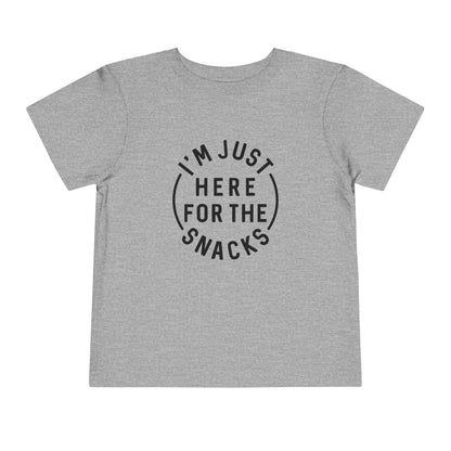 Toddler Snack Time Tee - Fun Kids T-Shirt, Toddler Birthday Gift, Snack Lover Apparel, Cute Playdate Top, Funny Kids Clothing