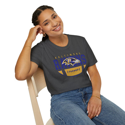 Baltimore Ravens Softstyle T-Shirt, Casual Sports Tee, Gift for Fans, Game Day Apparel, Unisex T-Shirt, Team Spirit Wear