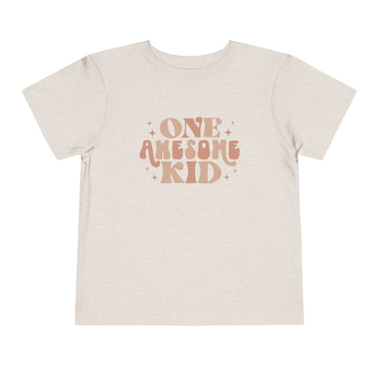 Awesome Kid Toddler Tee - Cute Short Sleeve Shirt for Kids, Birthday Gift, Playtime Attire, Fun Celebration, Matching Family Outfits