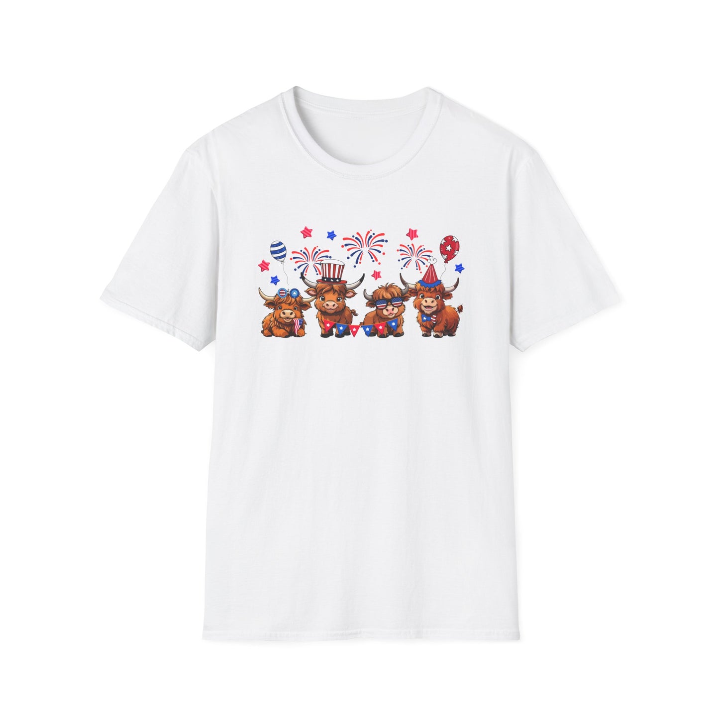 Festive Graphic T-Shirt, Independence Day Shirt, Casual Summer Style, Unisex Tee, Holiday Celebration Wear, Fireworks Design