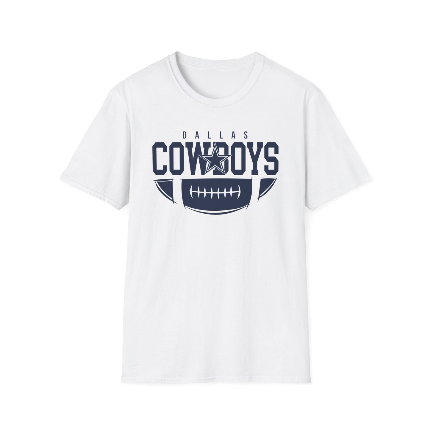 Dallas Cowboys Unisex Softstyle T-Shirt | Casual Fan Gear, Sports Apparel, Game Day Wear, Gift for Football Fans, Team Merchandise