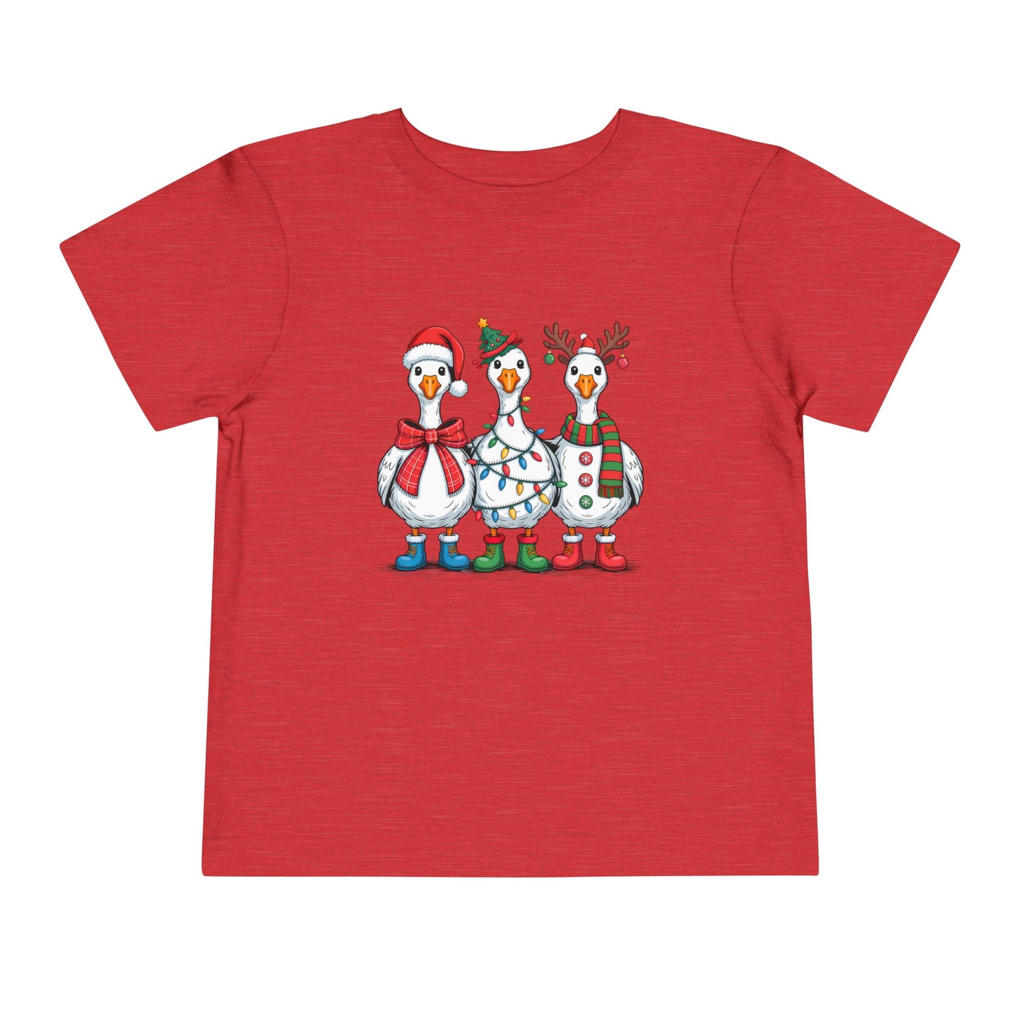 Toddler Tee — Cute Christmas Penguins Trio Holiday Shirt