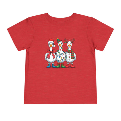 Toddler Tee — Cute Christmas Penguins Trio Holiday Shirt