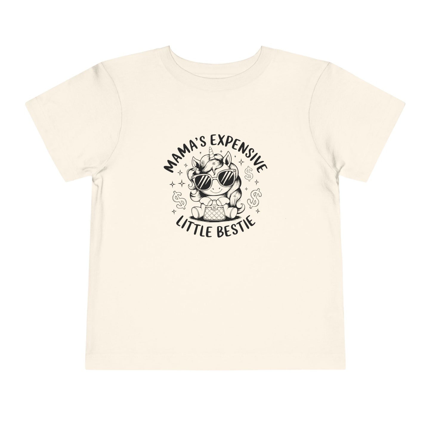 Mama's Expensive Little Bestie Toddler Tee, Cute Kids Shirt, Fun Toddler Apparel, Gift for Mom, Birthday Outfit, Summer Playwear