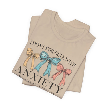 Anxiety Awareness Tee, Comfortable Unisex Shirt, Support Mental Health, Empowering Gift, Everyday Casual Wear