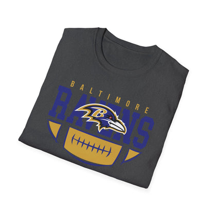 Baltimore Ravens Softstyle T-Shirt, Casual Sports Tee, Gift for Fans, Game Day Apparel, Unisex T-Shirt, Team Spirit Wear