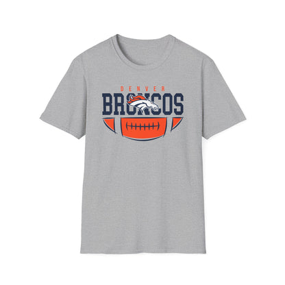 Denver Broncos Unisex Softstyle T-Shirt, Football Tee, Game Day Shirt, Sports Apparel, Fan Gear, Gift for Sports Lovers