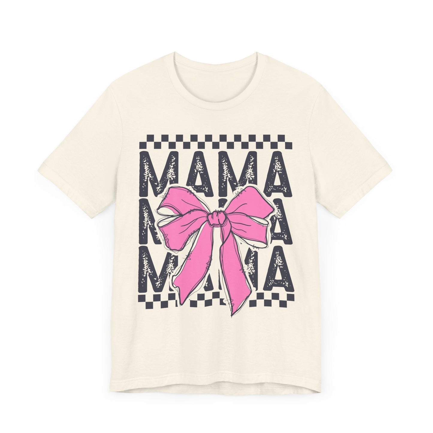 Cute Mama Bow Graphic Tee, Mother's Day Gift, Stylish T-Shirt for Moms, Everyday Wear, Birthday Gift for Her
