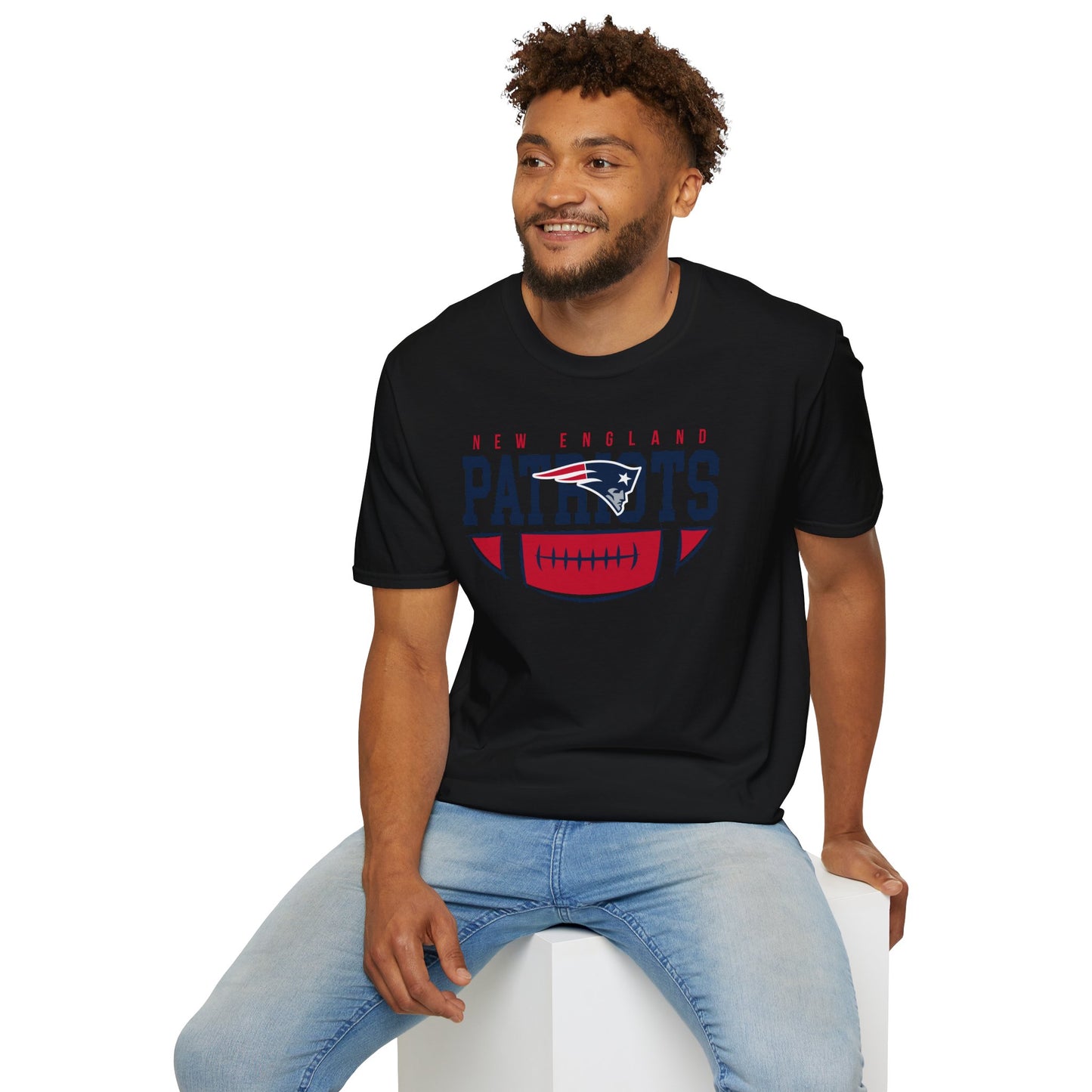 New England Patriots Unisex Softstyle T-Shirt | Sports Apparel, Game Day Outfit, Gift for Fans, Comfortable Tee, NFL Merchandise
