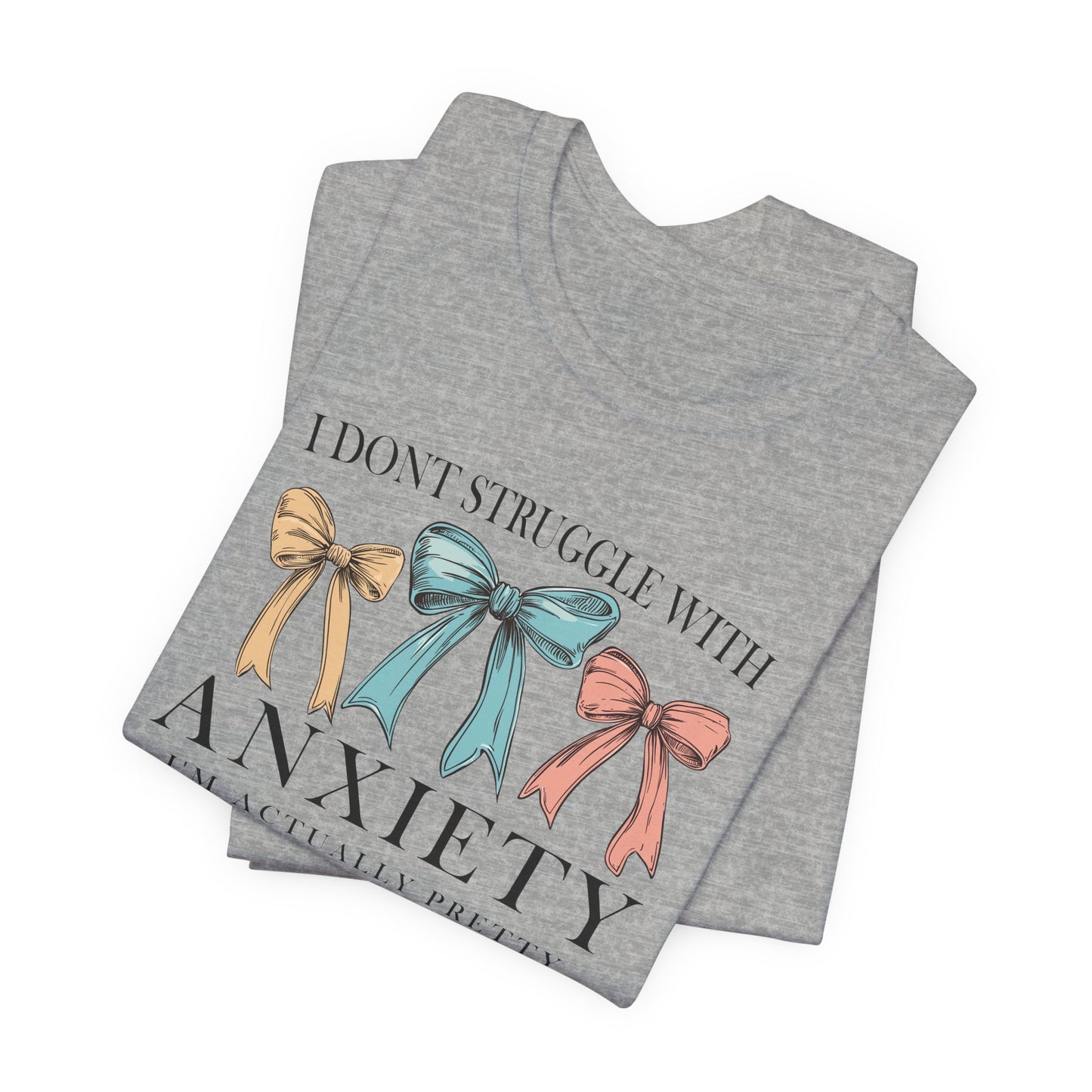 Anxiety Awareness Tee, Comfortable Unisex Shirt, Support Mental Health, Empowering Gift, Everyday Casual Wear