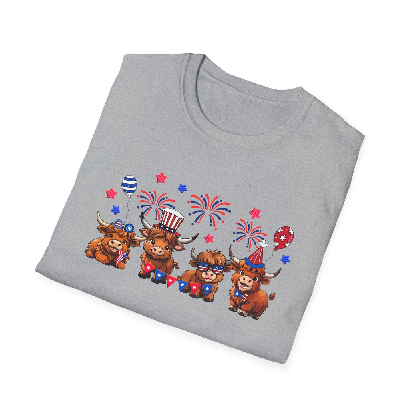 Festive Graphic T-Shirt, Independence Day Shirt, Casual Summer Style, Unisex Tee, Holiday Celebration Wear, Fireworks Design