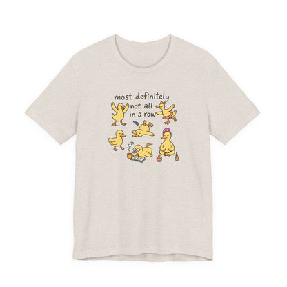 Funny Duck Graphic Tee - Most Definitely Not All in a Row | Quirky Unisex Shirt, Gift for Animal Lovers, Casual Wear, Birthday Gift, [...]