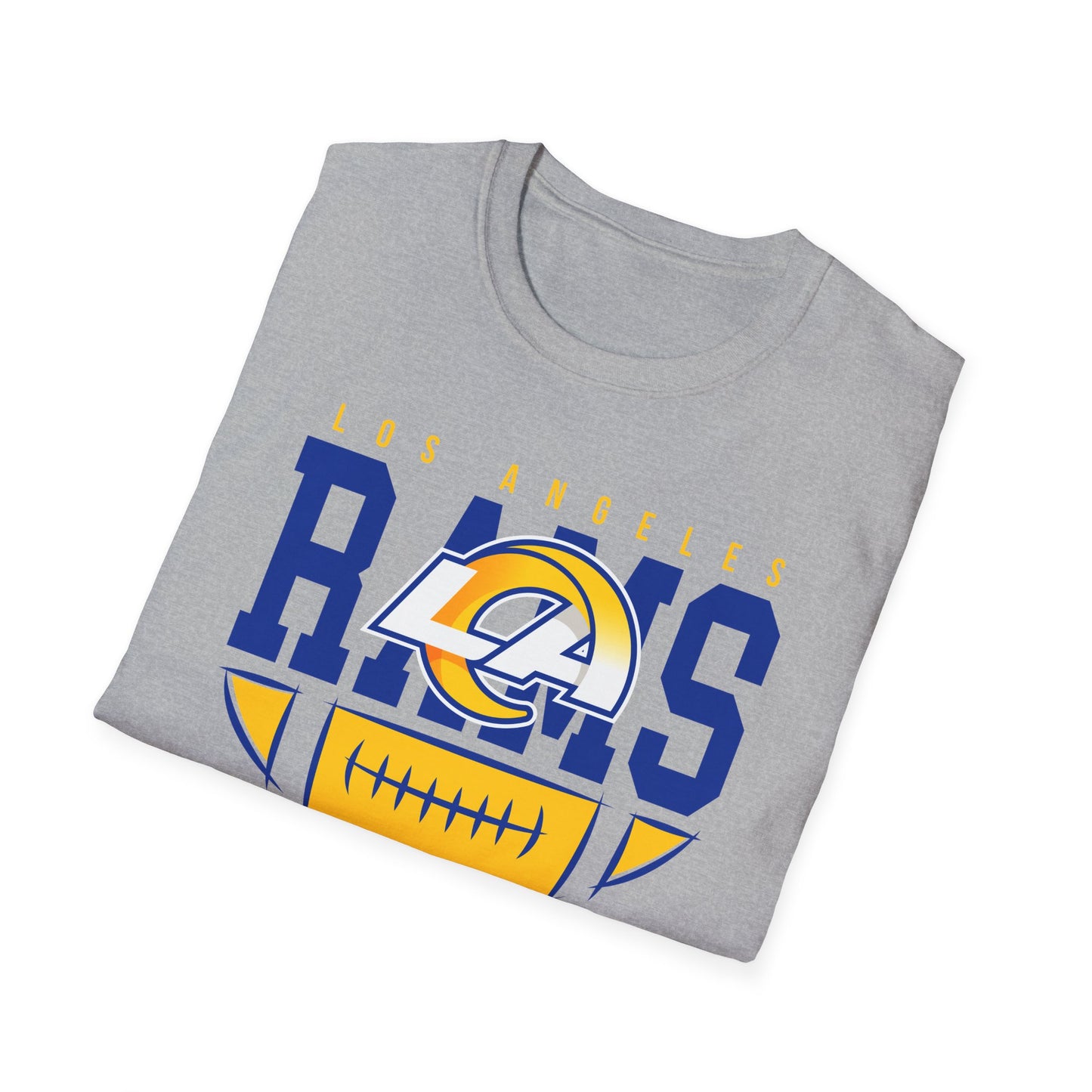 Los Angeles Rams Unisex Softstyle T-Shirt, Football Fan Apparel, Game Day Outfit, Sports Gift, Casual Wear, Team Spirit Tee