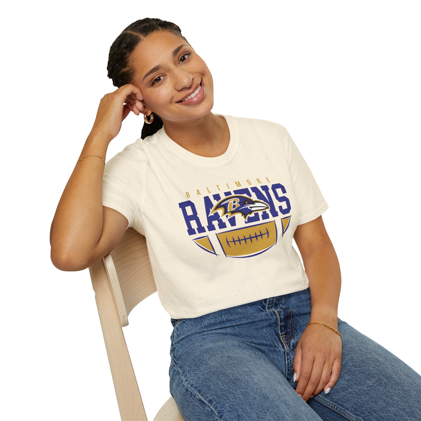 Baltimore Ravens Softstyle T-Shirt, Casual Sports Tee, Gift for Fans, Game Day Apparel, Unisex T-Shirt, Team Spirit Wear