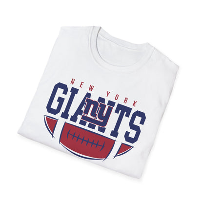 New York Giants Unisex Softstyle T-Shirt | NFL Fan Gear, Game Day Apparel, Sports Merchandise, Casual Wear, Gift for Football Lovers