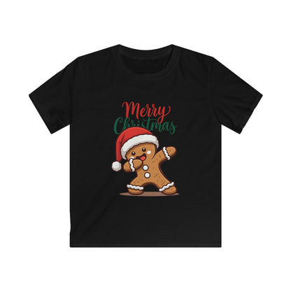 Kids Tee — Merry Christmas Gingerbread Boy Holiday Shirt