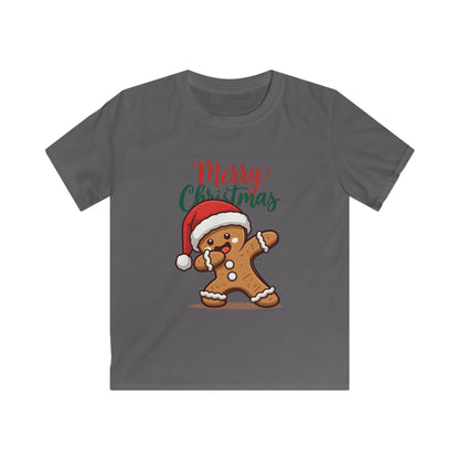 Kids Tee — Merry Christmas Gingerbread Boy Holiday Shirt