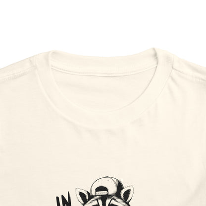 Toddler Raccoon Tee - Adorable Toddler Short Sleeve Shirt, Cute Baby Clothes, Gift for Kids, Playtime Apparel, Cartoon Character Top