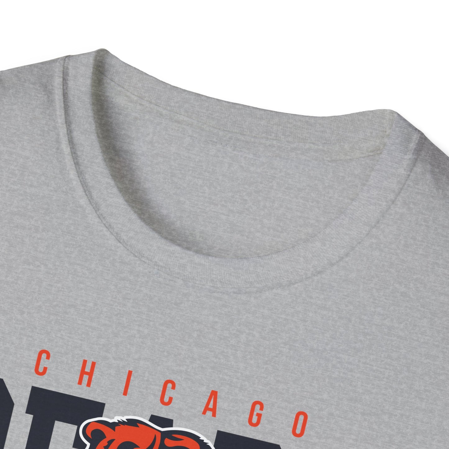 Chicago Bears Unisex Softstyle T-Shirt, Game Day Tee, Football Apparel, Sports Fan Shirt, Casual Wear, Tailgating Outfit