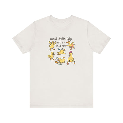 Funny Duck Graphic Tee - Most Definitely Not All in a Row | Quirky Unisex Shirt, Gift for Animal Lovers, Casual Wear, Birthday Gift, [...]