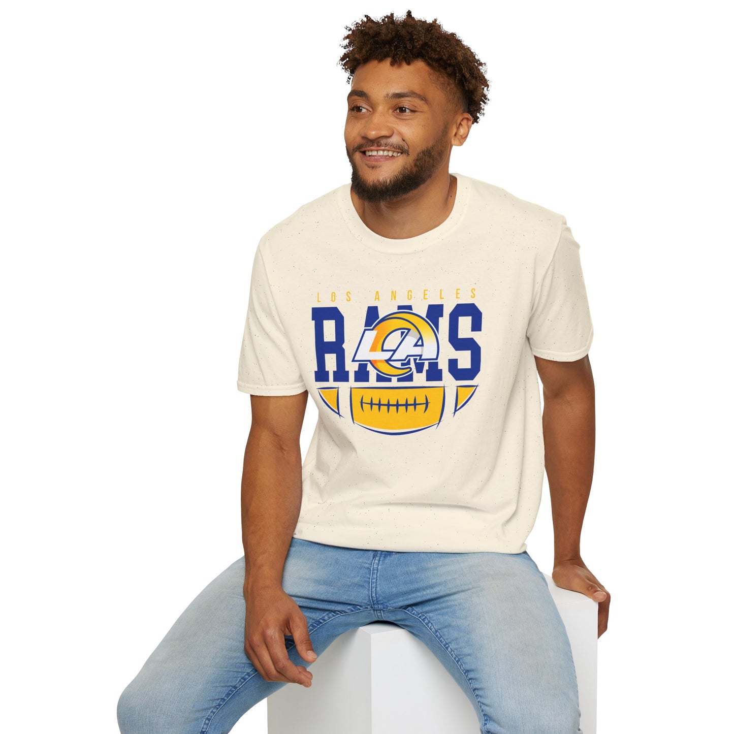 Los Angeles Rams Unisex Softstyle T-Shirt, Football Fan Apparel, Game Day Outfit, Sports Gift, Casual Wear, Team Spirit Tee