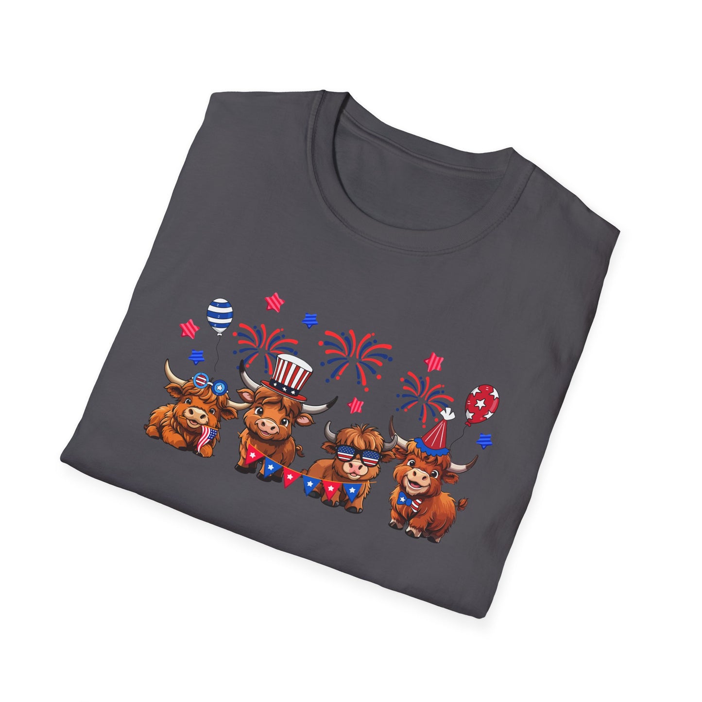Festive Graphic T-Shirt, Independence Day Shirt, Casual Summer Style, Unisex Tee, Holiday Celebration Wear, Fireworks Design