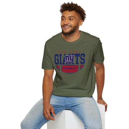 New York Giants Unisex Softstyle T-Shirt | NFL Fan Gear, Game Day Apparel, Sports Merchandise, Casual Wear, Gift for Football Lovers