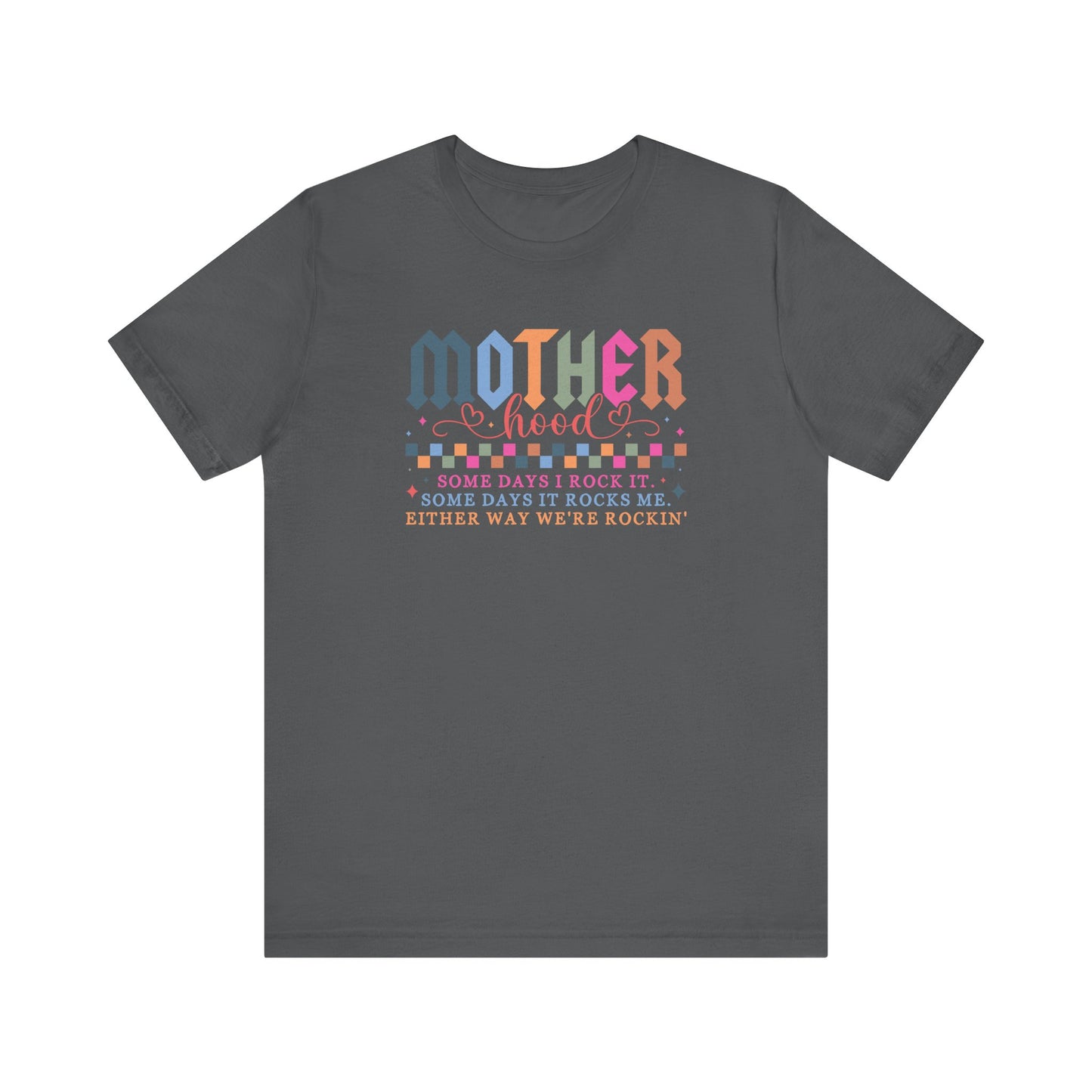 Rockin' Motherhood Tee | Unisex Jersey Short Sleeve Tee, Funny Mom Shirt, Gift for Mothers, Casual Wear, Parenting Tops
