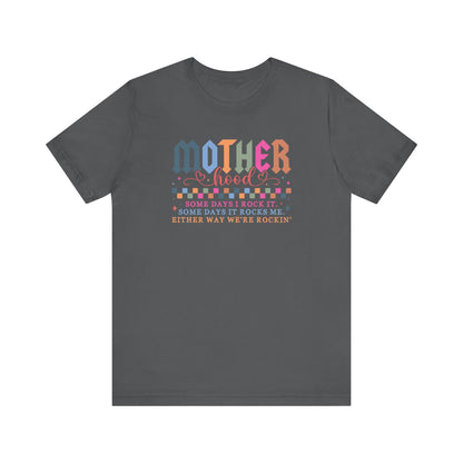 Rockin' Motherhood Tee | Unisex Jersey Short Sleeve Tee, Funny Mom Shirt, Gift for Mothers, Casual Wear, Parenting Tops