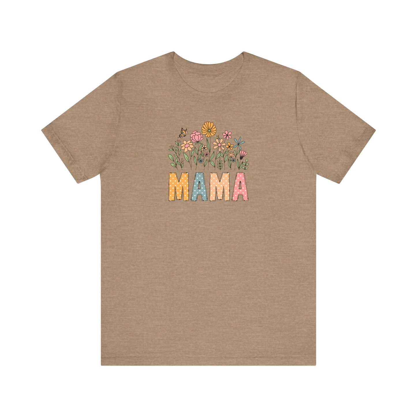 Floral Mama Tee - Perfect for Mother's Day, Baby Showers, Gifts for Moms, Casual Wear, Spring Fashion