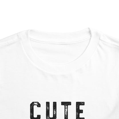 Cute & Smart Toddler Short Sleeve Tee - Fun Gift for Kids, Birthday Outfits, Playtime Apparel, Unique Toddler Fashion