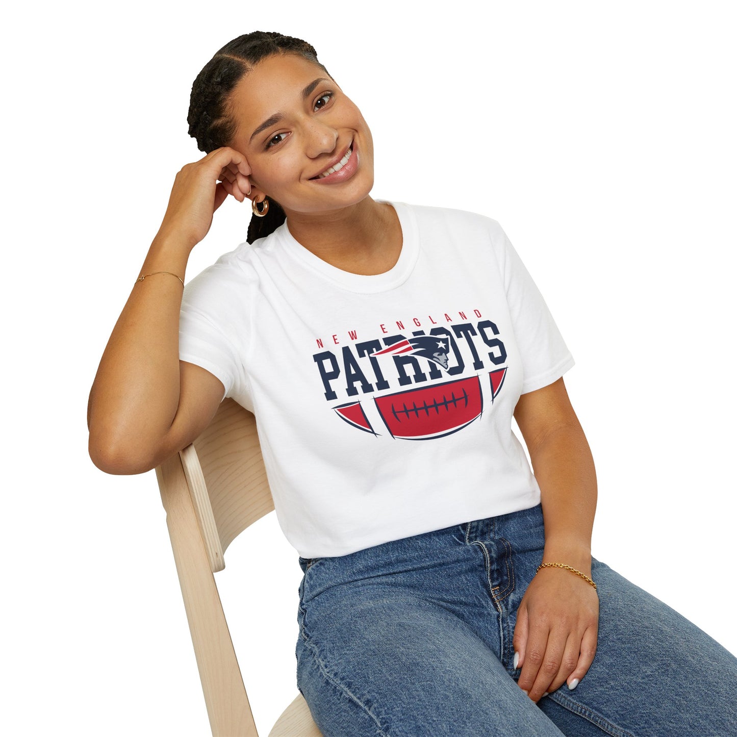 New England Patriots Unisex Softstyle T-Shirt | Sports Apparel, Game Day Outfit, Gift for Fans, Comfortable Tee, NFL Merchandise
