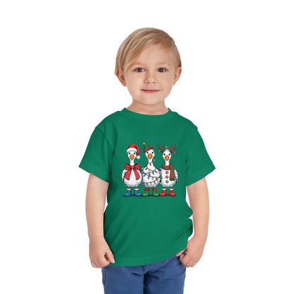 Toddler Tee — Cute Christmas Penguins Trio Holiday Shirt