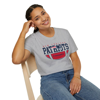 New England Patriots Unisex Softstyle T-Shirt | Sports Apparel, Game Day Outfit, Gift for Fans, Comfortable Tee, NFL Merchandise