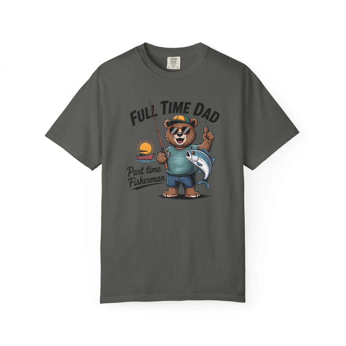 Relaxed Fisherman T-shirt for Dads, Perfect for Father's Day, Fishing Trips, Unisex Gift, Casual Wear, Summer Adventures