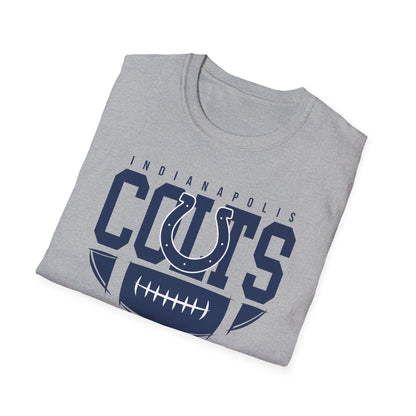 Indianapolis Colts Unisex Softstyle T-Shirt, Football Tee, Game Day Apparel, Casualwear, Sports Fan Gear, Gift for Him/Her