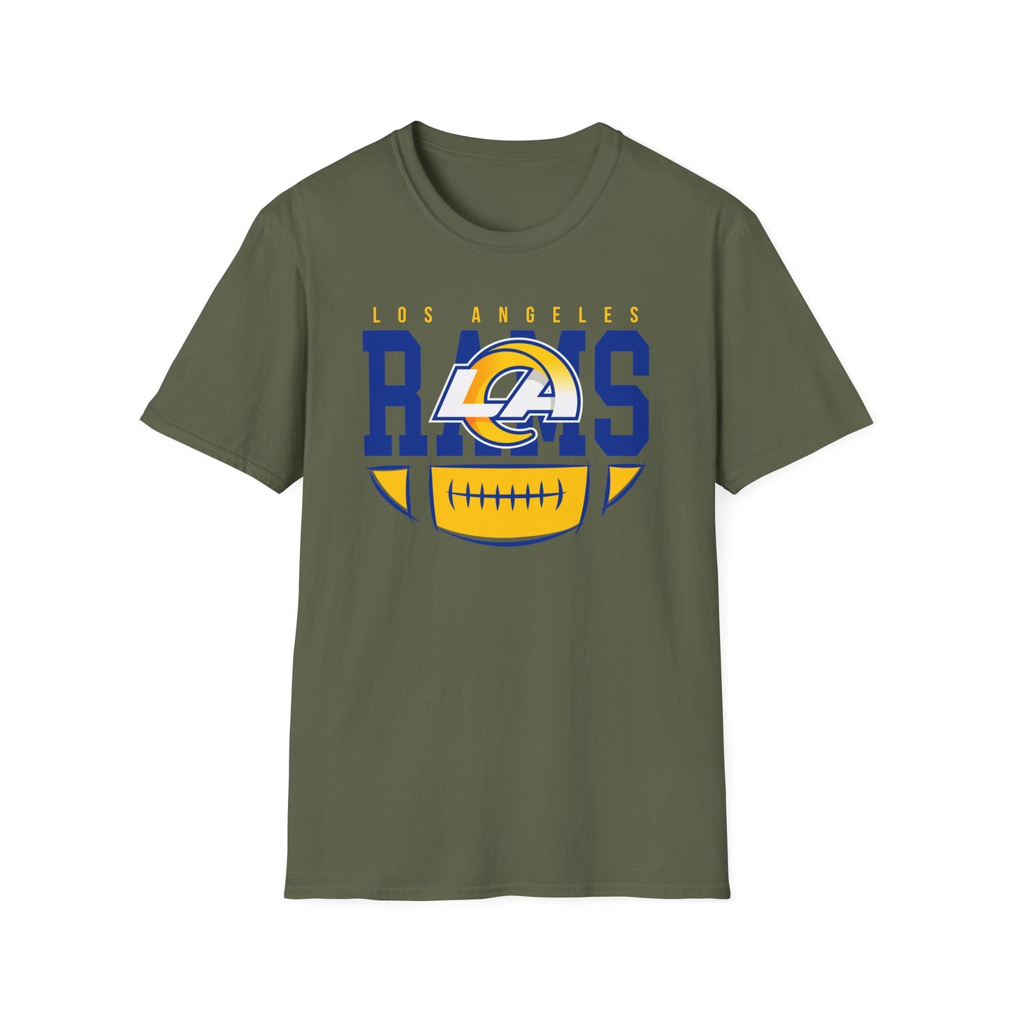 Los Angeles Rams Unisex Softstyle T-Shirt, Football Fan Apparel, Game Day Outfit, Sports Gift, Casual Wear, Team Spirit Tee
