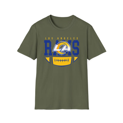 Los Angeles Rams Unisex Softstyle T-Shirt, Football Fan Apparel, Game Day Outfit, Sports Gift, Casual Wear, Team Spirit Tee