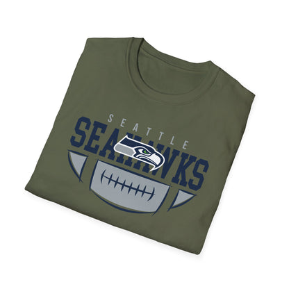 Seattle Seahawks Unisex Softstyle T-Shirt | NFL Fan Apparel, Game Day Shirt, Sports Gift, Casual Wear, Team Spirit Tee