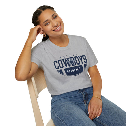 Dallas Cowboys Unisex Softstyle T-Shirt | Casual Fan Gear, Sports Apparel, Game Day Wear, Gift for Football Fans, Team Merchandise