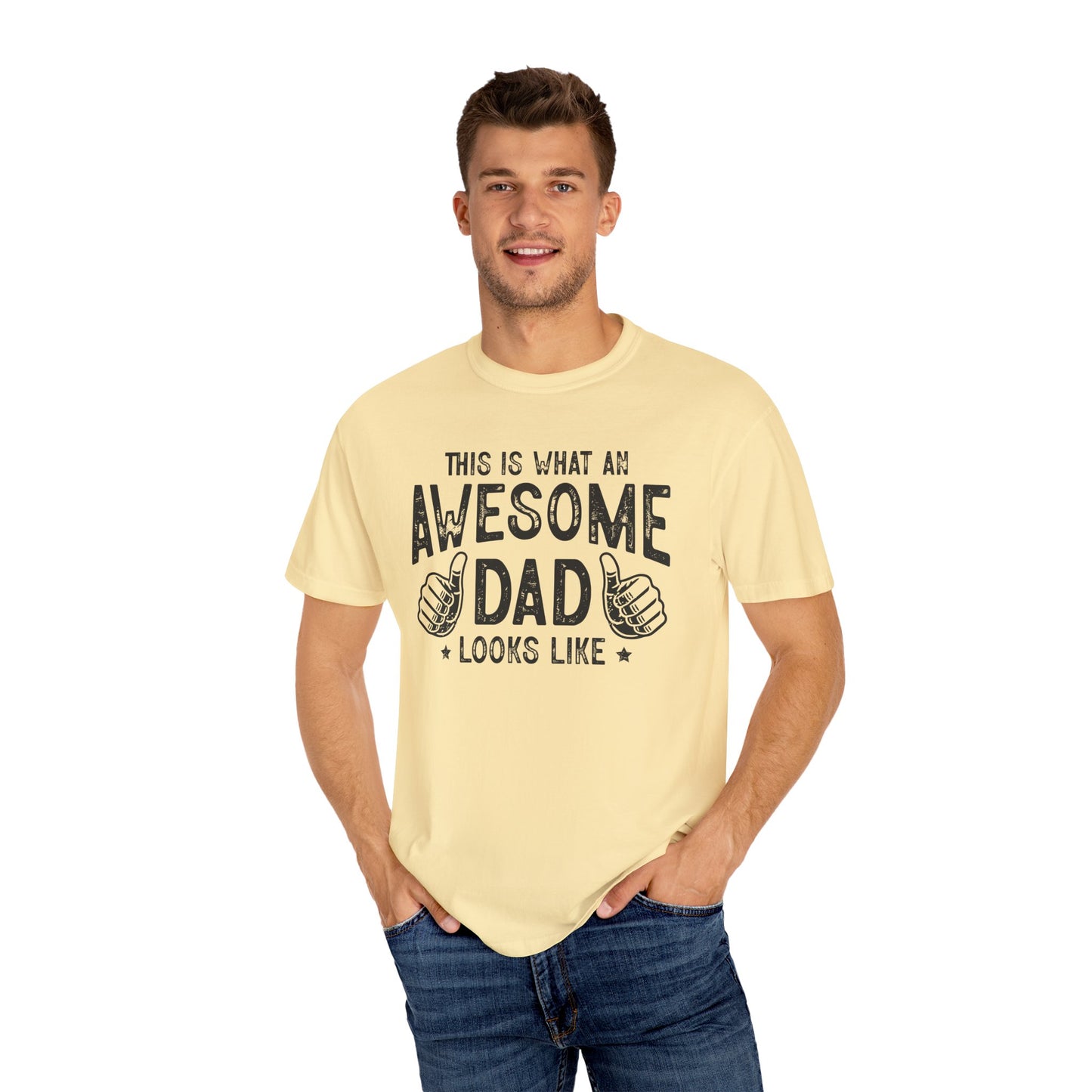 Awesome Dad Unisex T-Shirt - Perfect Gift for Father's Day, Dads, Family Gatherings, Fun and Casual Wear, Gifts for Him