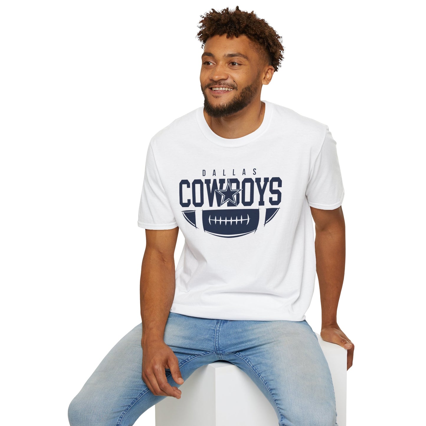 Dallas Cowboys Unisex Softstyle T-Shirt | Casual Fan Gear, Sports Apparel, Game Day Wear, Gift for Football Fans, Team Merchandise