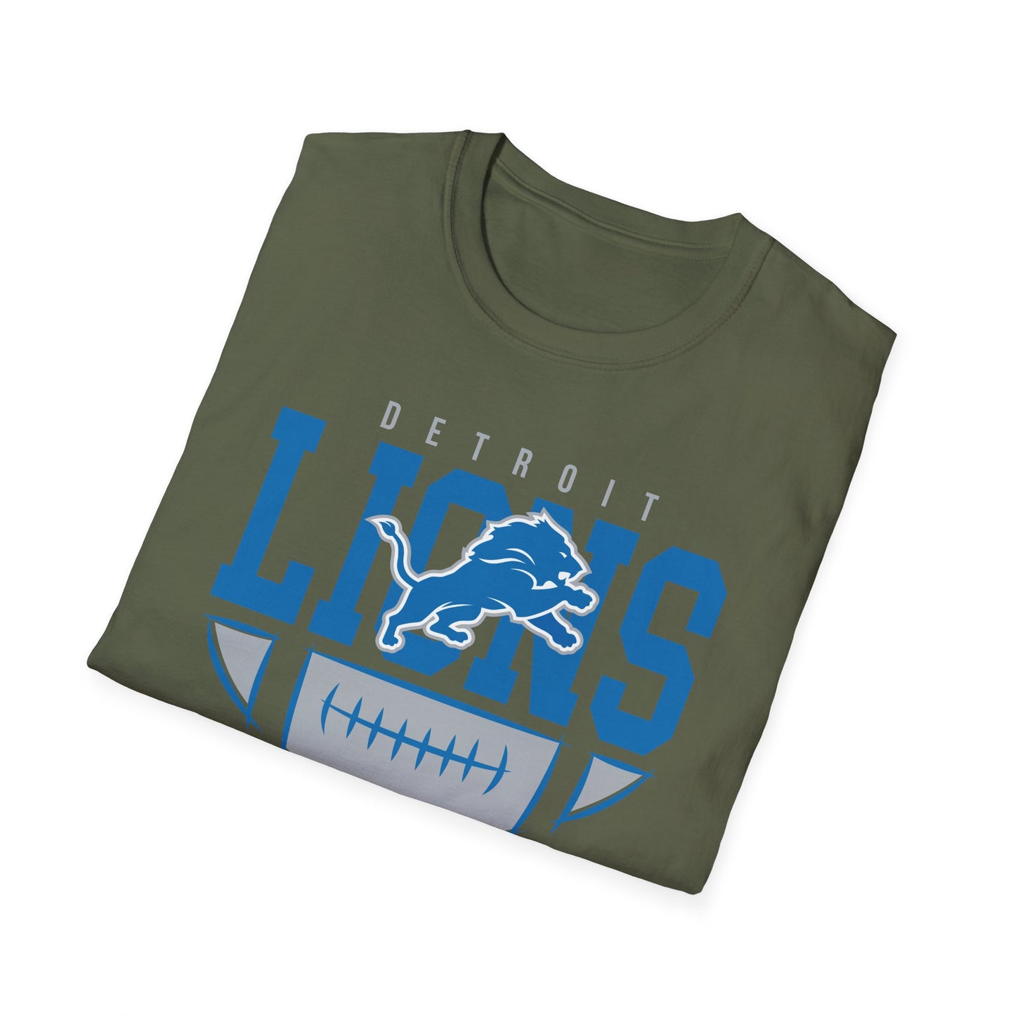Detroit Lions Unisex Softstyle T-Shirt, Football Fan Tee, Game Day Shirt, Sports Apparel, NFL Merchandise