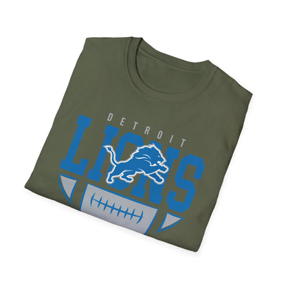 Detroit Lions Unisex Softstyle T-Shirt, Football Fan Tee, Game Day Shirt, Sports Apparel, NFL Merchandise