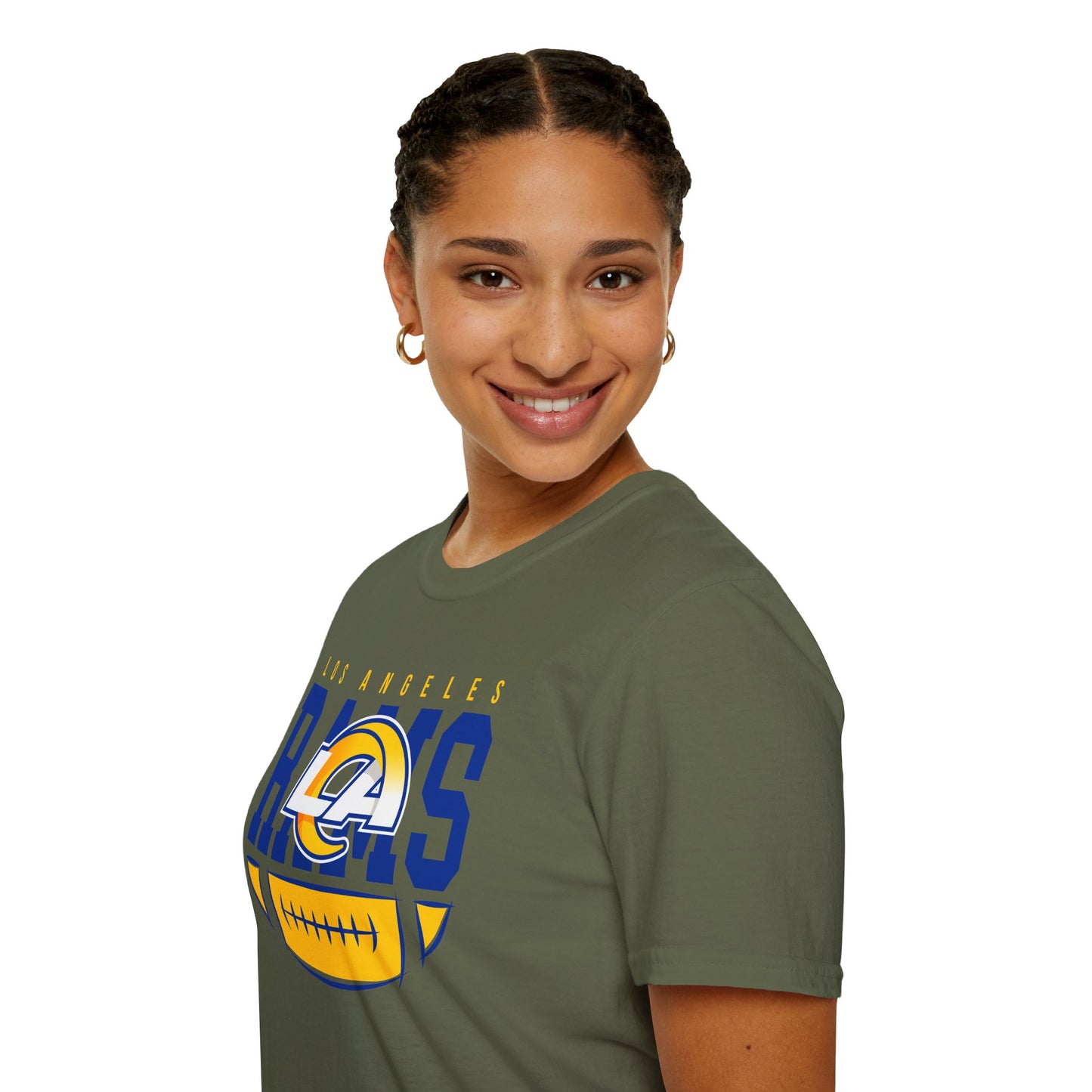 Los Angeles Rams Unisex Softstyle T-Shirt, Football Fan Apparel, Game Day Outfit, Sports Gift, Casual Wear, Team Spirit Tee